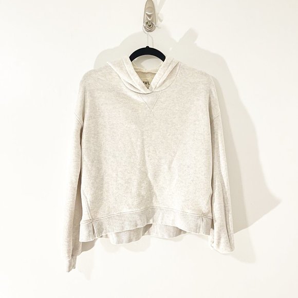 Madewell Womens Airyterry Hoodie Sweatshirt in Gray Size: S - Picture 3 of 7